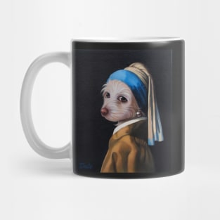 The Dog with the Pearl Earring (Full Painting) Mug